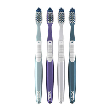 Oral-B CrossAction All In One Toothbrushes Deep Plaque Removal Soft, 4 Ct