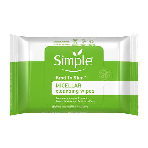 Simple Micellar Make-Up Remover Wipes, 25 Ea