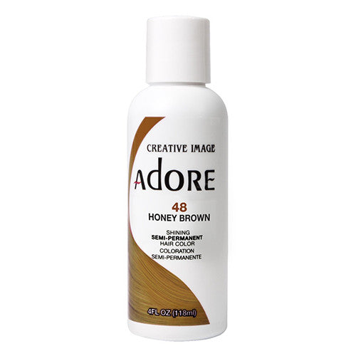 Adore Semi-Permanent Hair color, 48 Honey Brown, 4 Oz