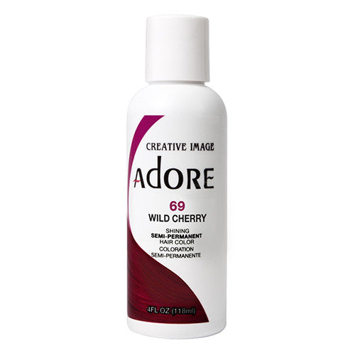 Semi-Permanent Haircolor # 69 Wild Cherry by Adore, 4 Oz