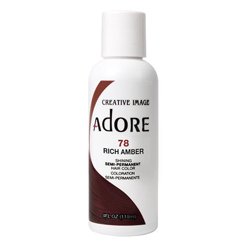 Semi-Permanent Haircolor # 78 Rich Amber by Adore, 4 Oz