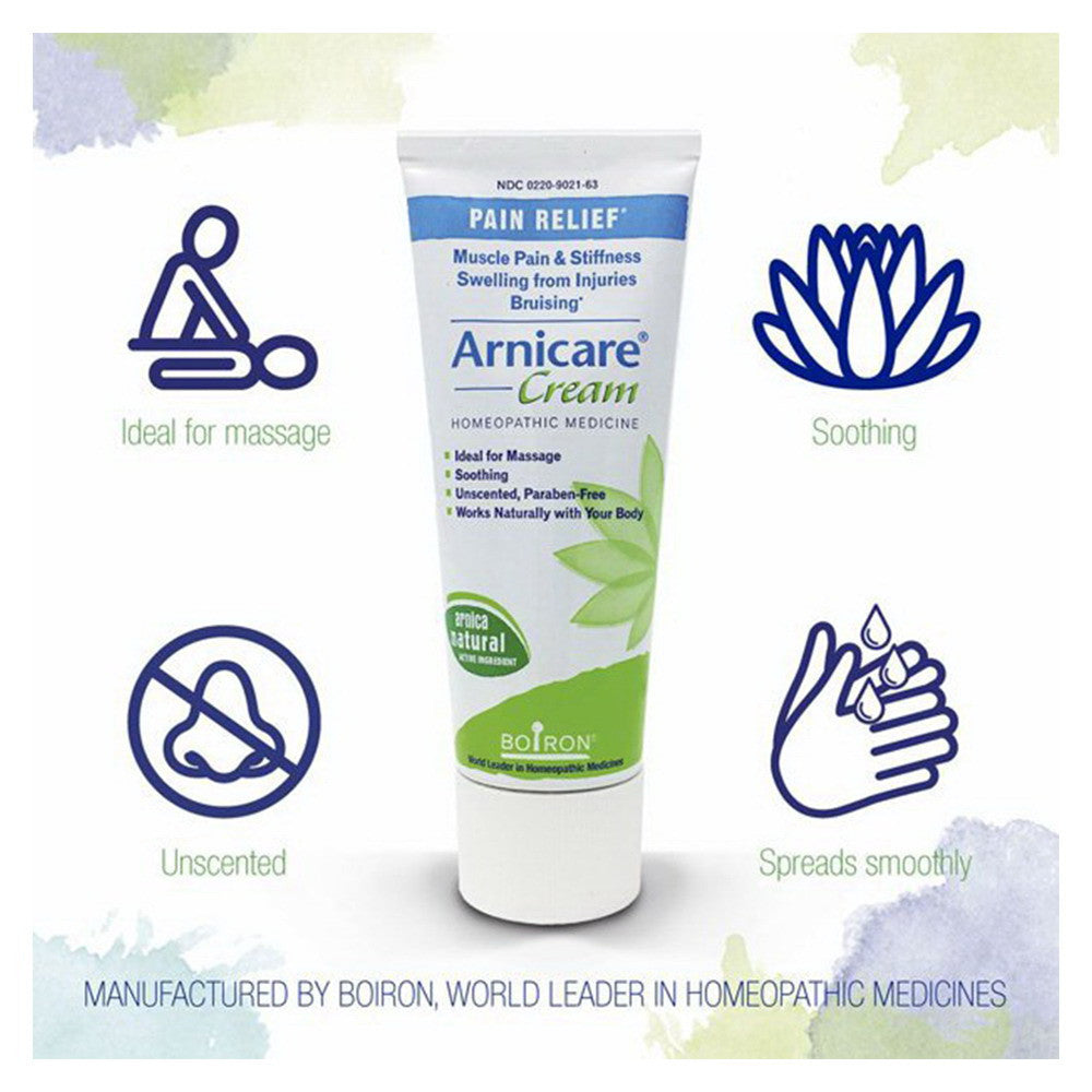 Boiron Arnicare Homeopathic Pain Relief Cream, 2.5 oz