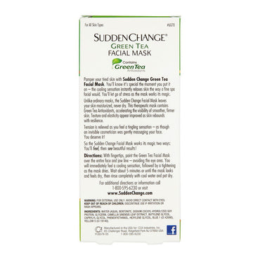 Sudden Change Facial Mask With Green Tea - 3.4 Oz