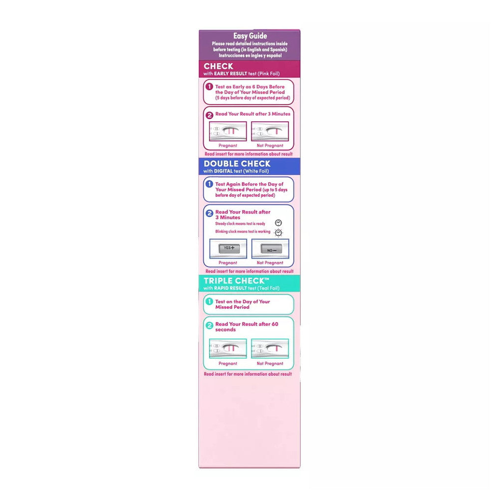 First Response Triple Check Pregnancy Test Kit, 3 Ct