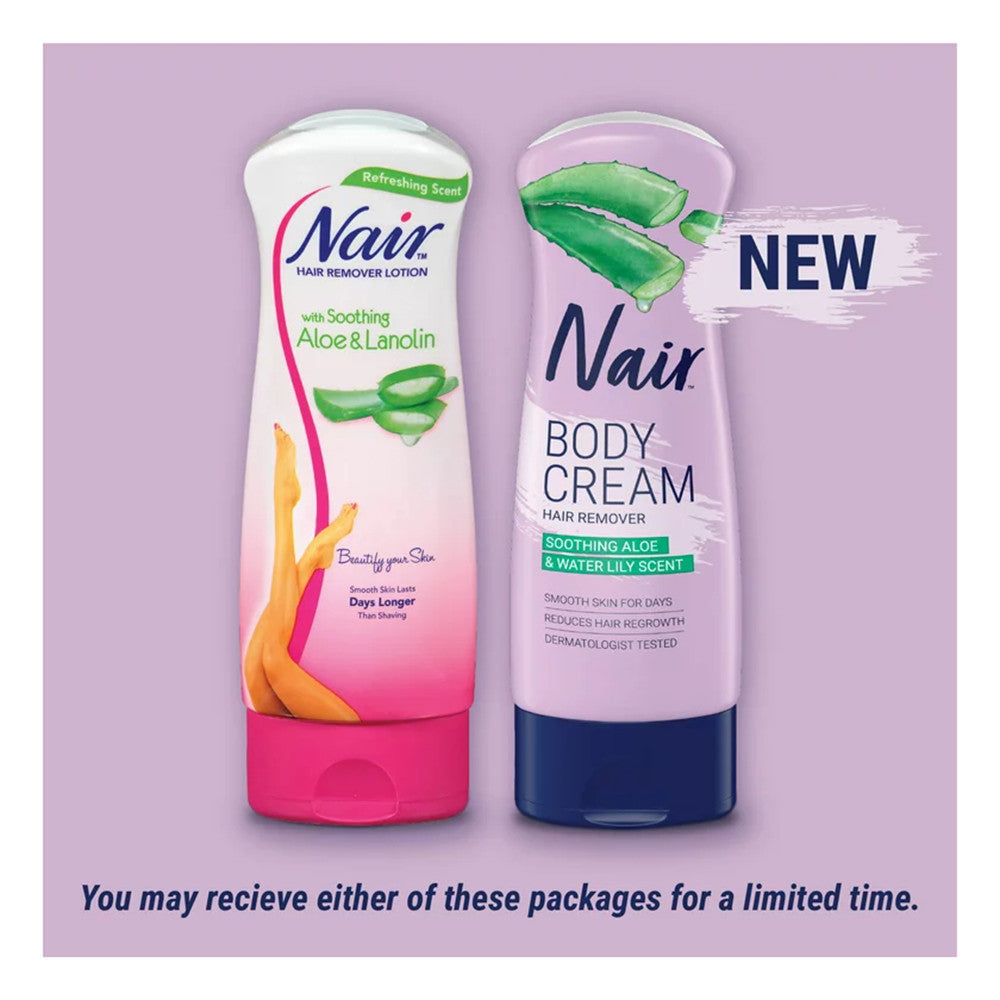 Nair Aloe & Lanolin Hair Removal Lotion, 9 Oz