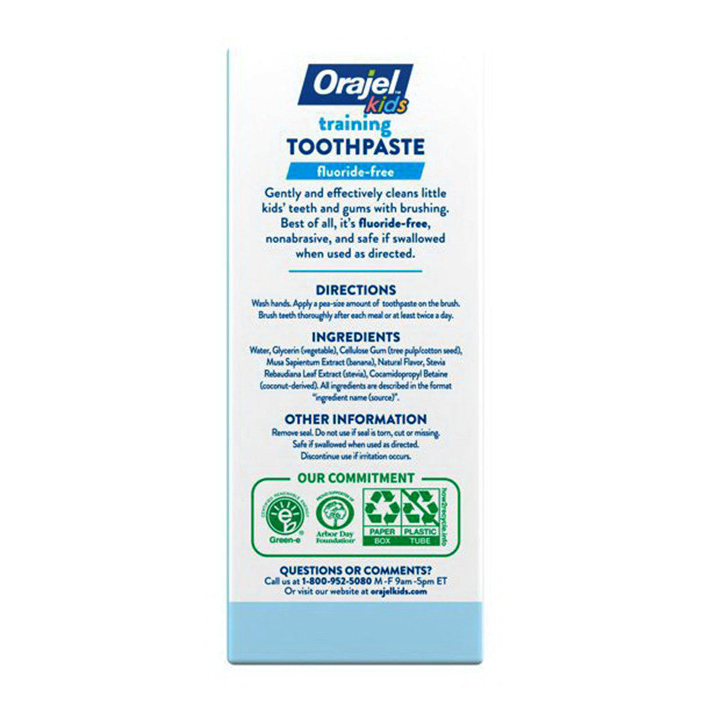 Orajel Toddler Training Toothpaste, Fruit Splash - 1.5 Oz