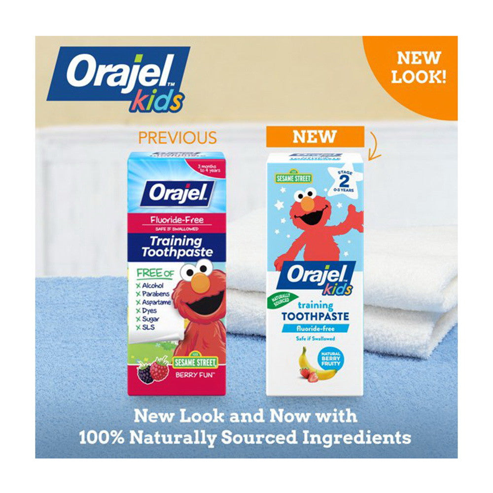 Orajel Toddler Training Toothpaste, Fruit Splash - 1.5 Oz