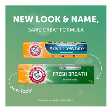 Arm & Hammer Advance White Breath Freshening Winter Mint Toothpaste, 6 Oz