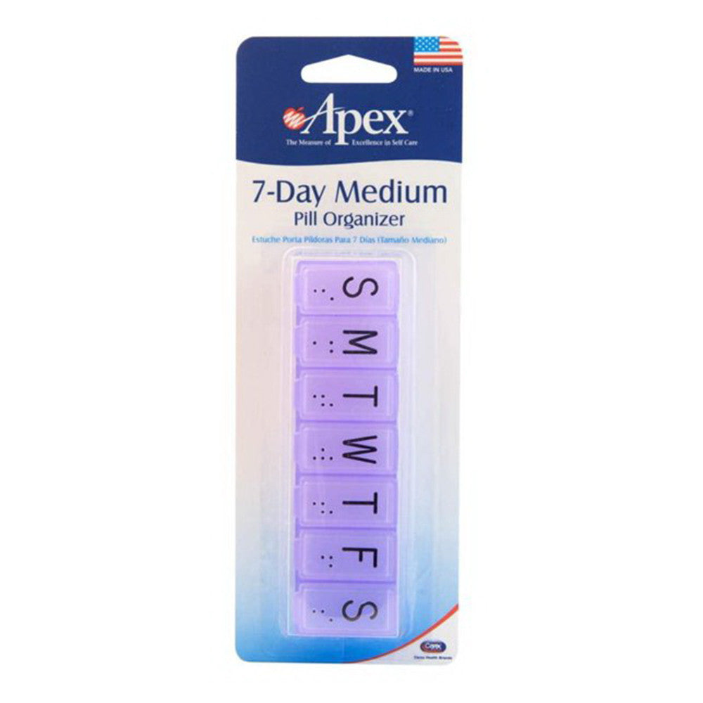 Apex 7-Day Pill Organizer, Medium, Model No : 70010 - 1 Ea