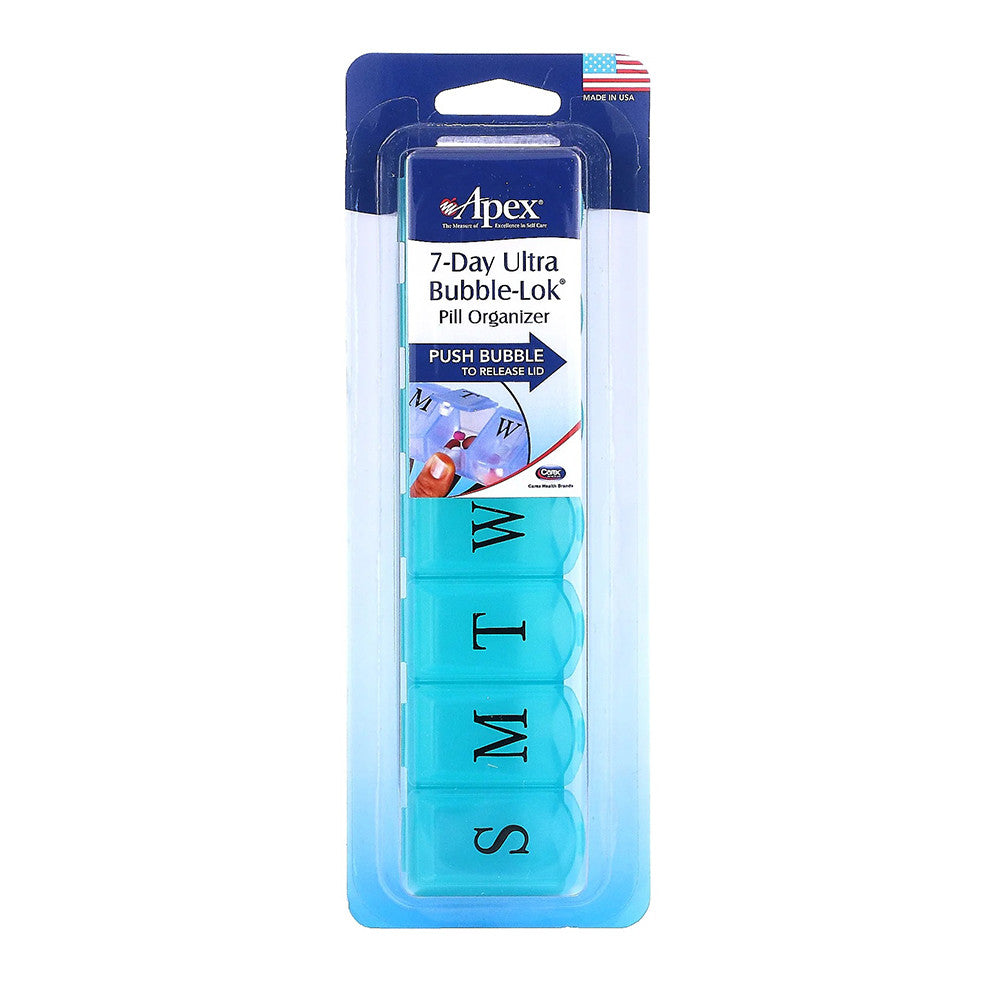 Apex 7-Day Ultra Bubble Lock Pill Organizer, Model No:70072 - 1 Ea