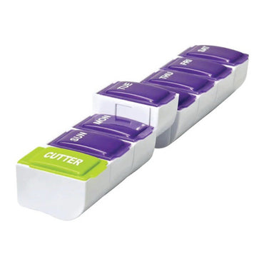 Apex Detach N Go 7-Day Plus Cutter Pill Organizer - 1 Ea