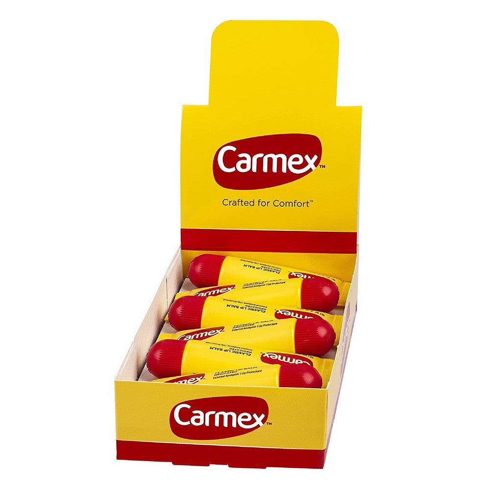Carmex For Cold Sores Lip Balm Tube - 0.35 Oz, 12 Ea