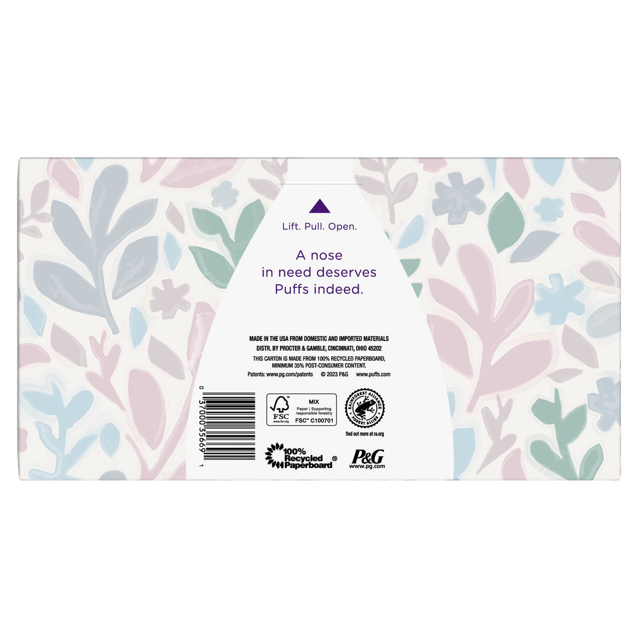 Puffs Ultra Soft And Strong Facial Family Tissues, 124 Ea