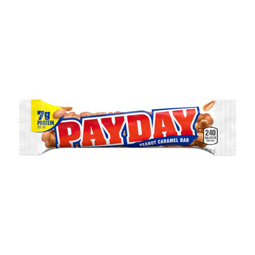 Hersheys Payday Peanut Caramel Candy Bar, 1.85 Oz, 24 Pack