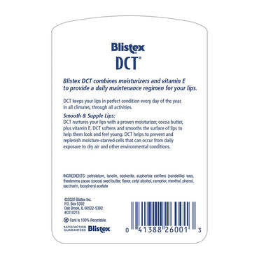 Blistex DCT Daily Conditioning Treatment For Lips 20 SPF, 0.25 Oz