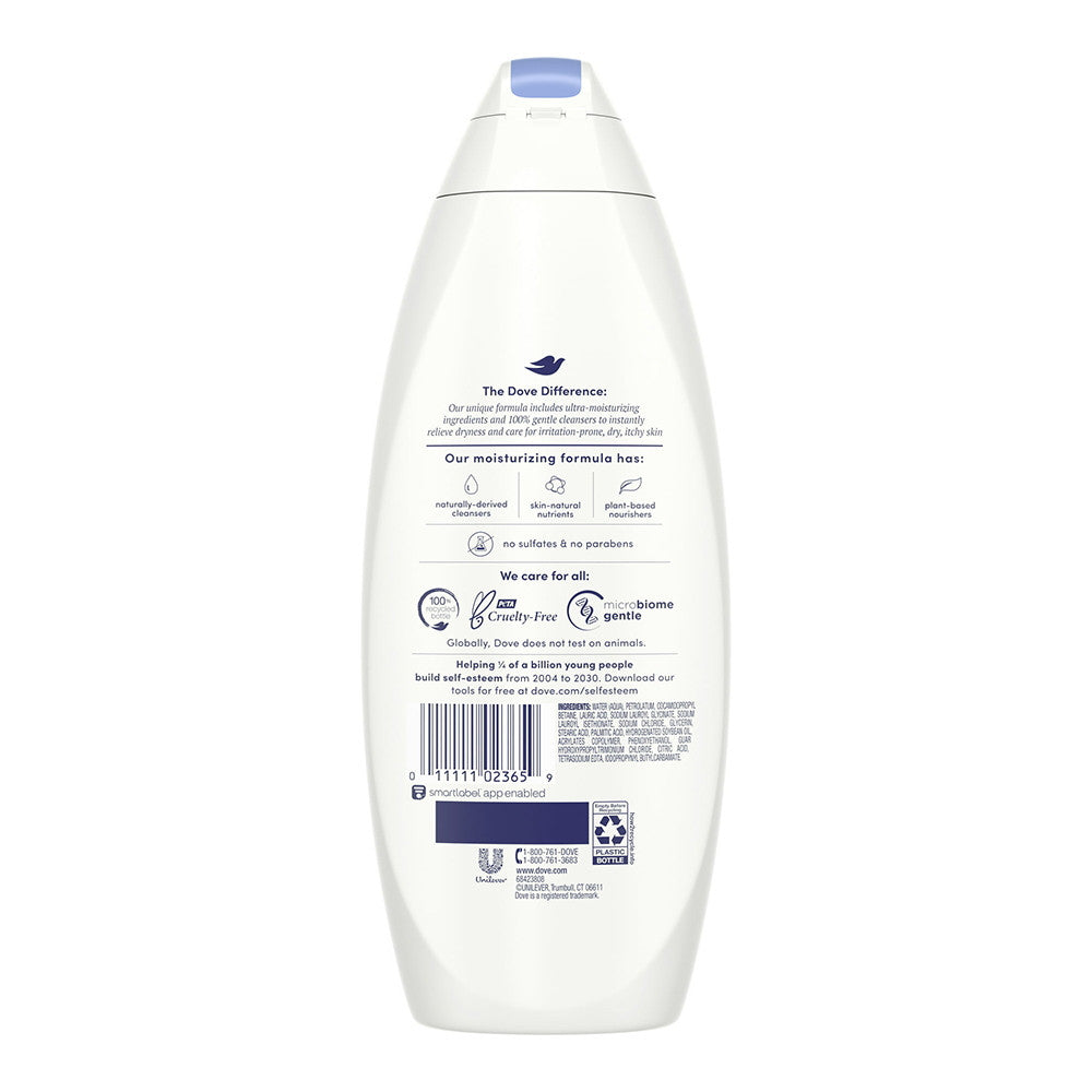 Dove Beauty Irritation Care Fragrance Free Body Wash, 22 Oz