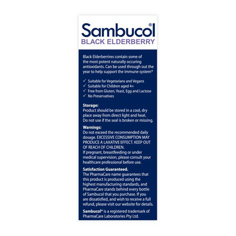 Sambucol Black Elderberry Original Formula Vitamin C Plus Zinc Effervescent Tablets, 15 Ea