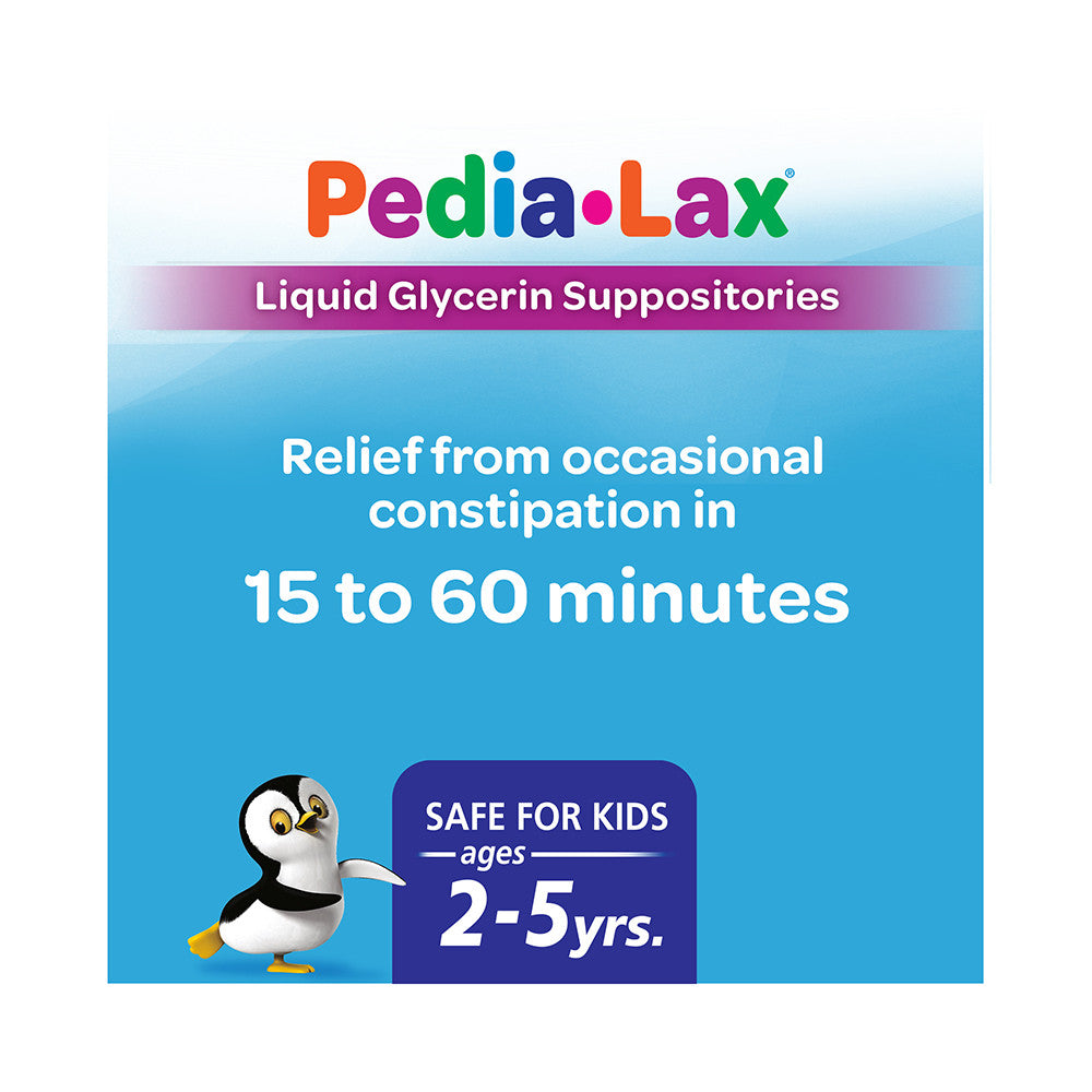 Fleet Pedia-Lax 4 Ml Liquid Glycerin Suppositories For Ages 2 - 5 Years - 6 Ea