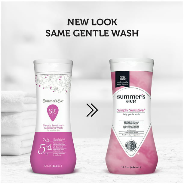 Summers Eve Simply Sensitive Cleansing Wash For Sensitive Skin, 15 Oz