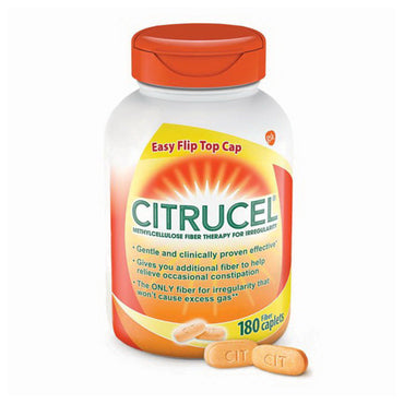 Citrucel Fiber Therapy Caplets for Occasional Constipation Relief, 180 Ea