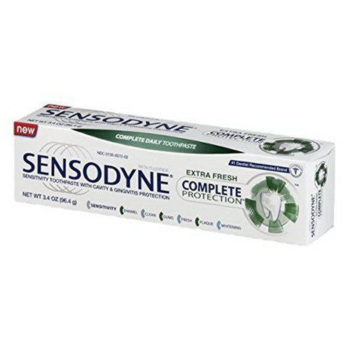 Sensodyne Complete Protection Toothpaste, Extra Fresh, 3.4 Oz