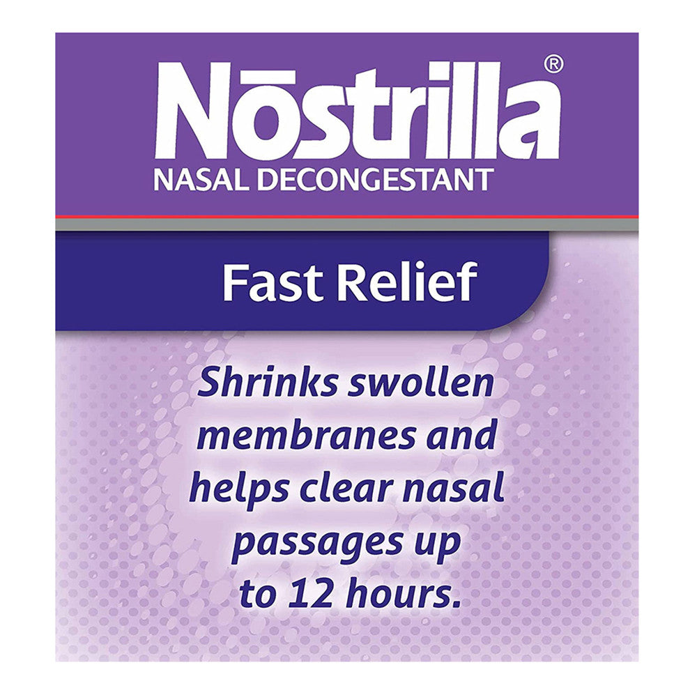 Nostrilla 12 Hour Nasal Decongestant Spray - 0.5 Oz