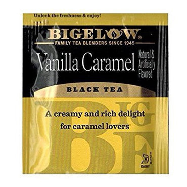 Bigelow Black Tea, Vanilla Caramel Tea Bags, 20 Ct