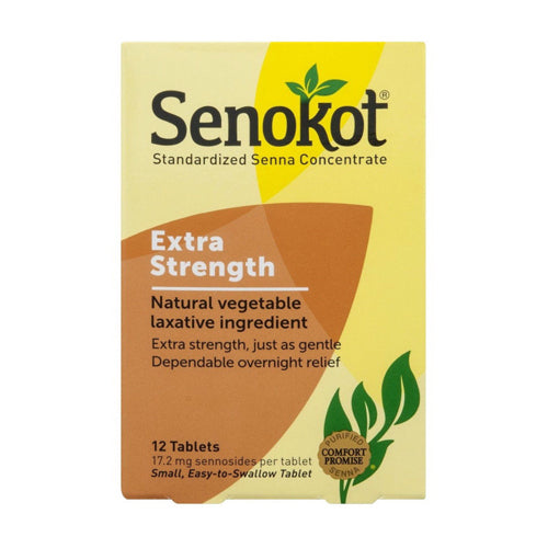 Senokot Extra Strength Natural Vegetable Laxative, 12 Ea