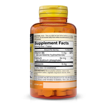 Mason Natural Melatonin 5 Mg With Vitamin B-6 Capsules, Extra Strength - 60 Ea