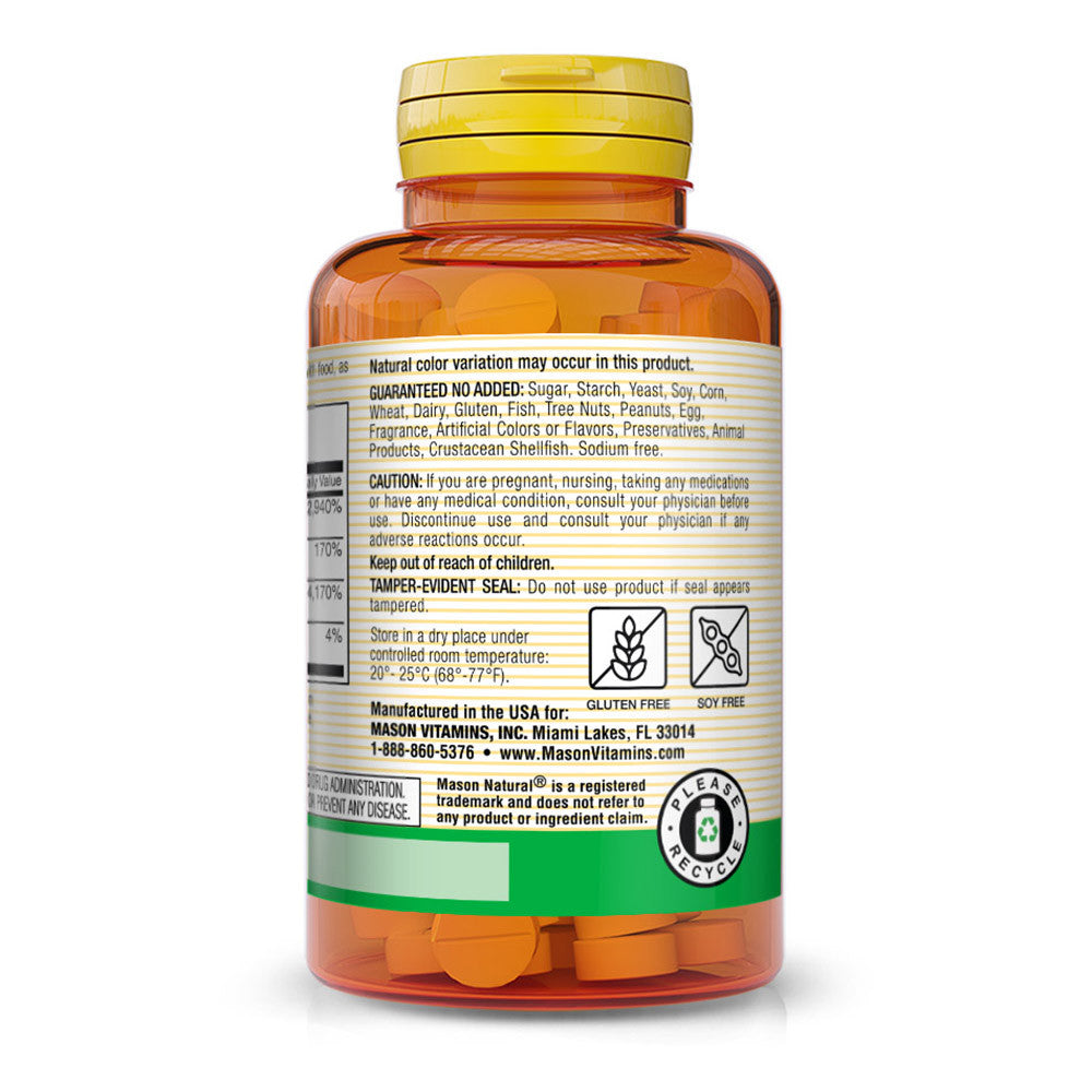 Mason Natural Folic Acid B-6 And B-12 Tablets - 90 Ea