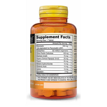 Mason Natural Digestive Enzymes Dietary Supplement Tablets - 90 Ea