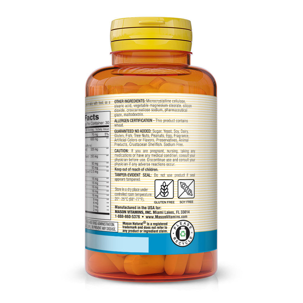 Mason Natural Super Energy Fitness Nutrition Tablets - 60 Ea