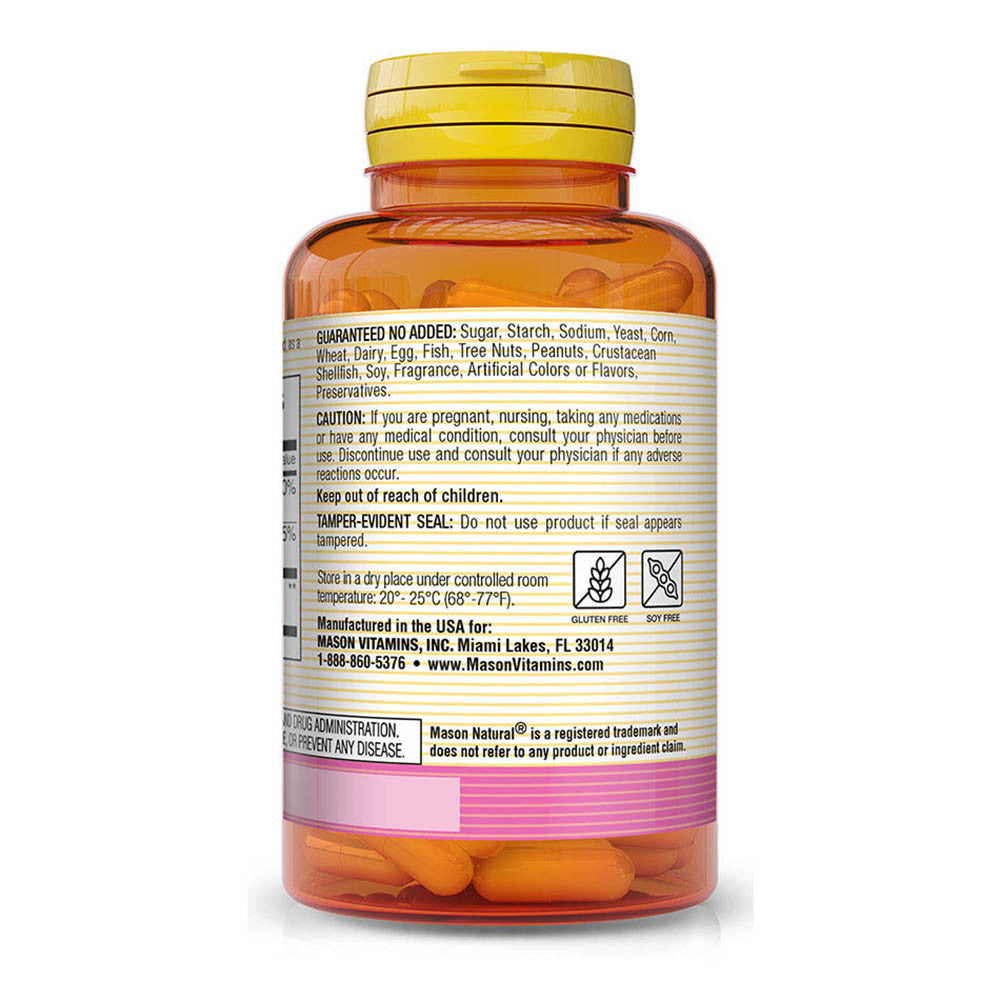 Mason Natural Nail Strengthener With Gelatin, Beauty Formula Capsules - 60 Ea