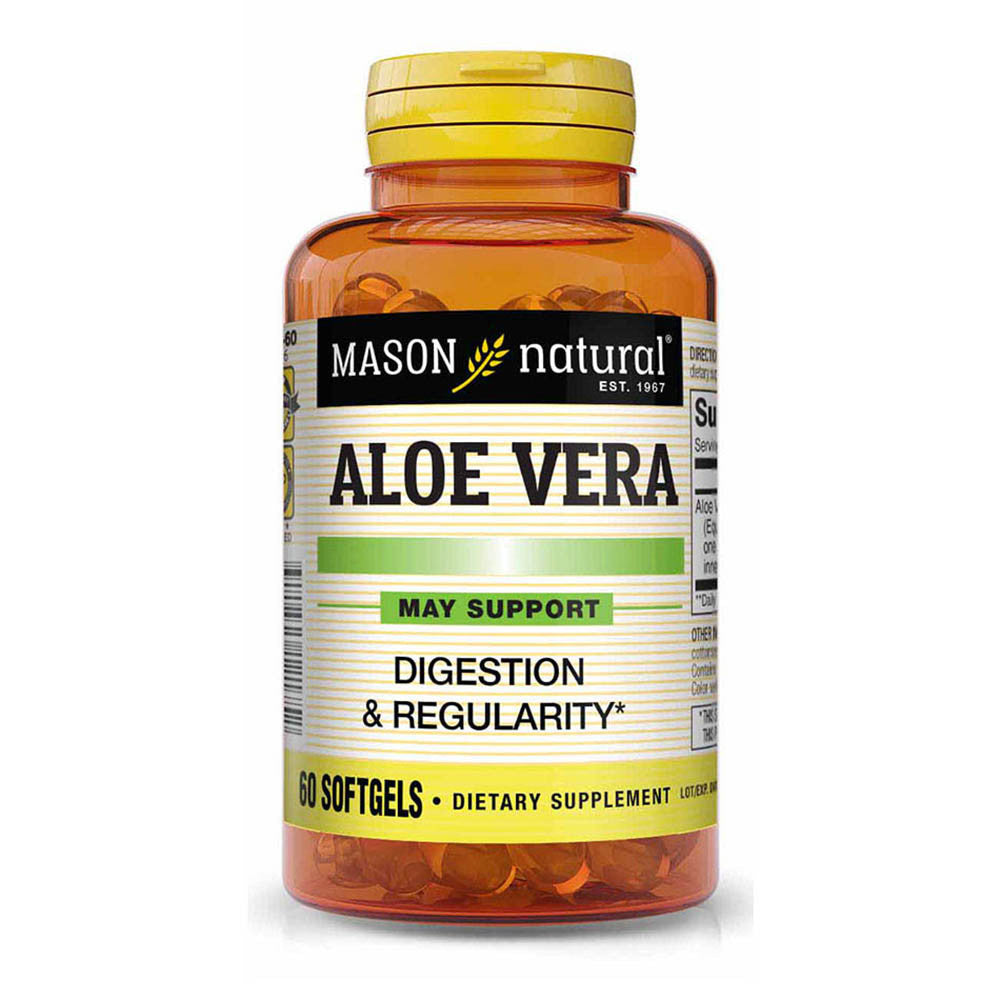 Mason Natural Aloe Vera Supports Digestion and Regularity Softgels, 60 Ea