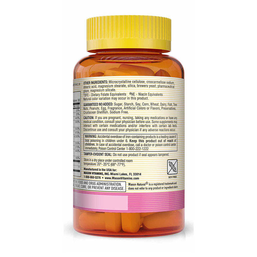 Mason Natural Hair Formula Multivitamin Tablets, Extra Strength, 60 Ea