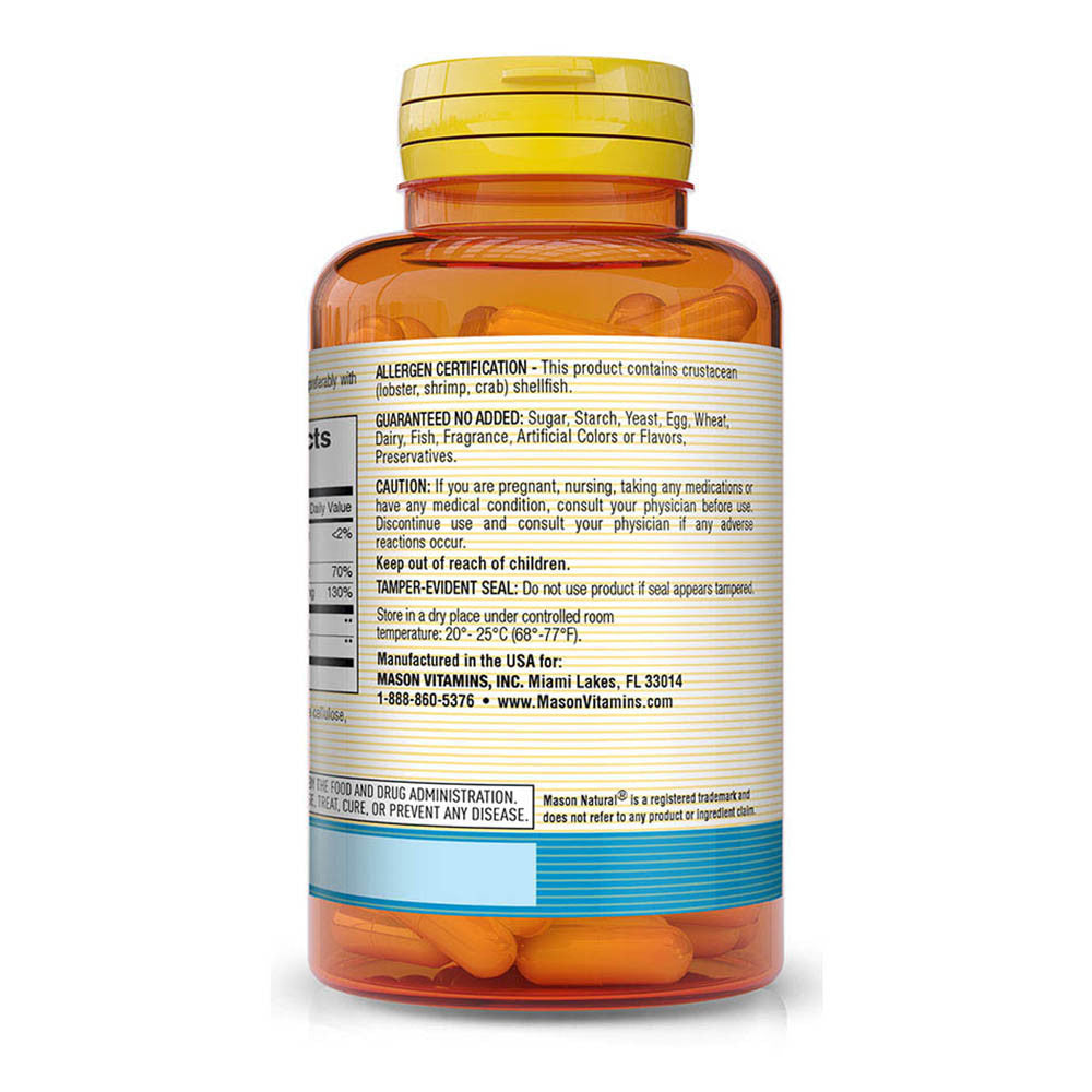 Mason Natural Glucosamine Chondroitin 500 Complex Regular Strength Capsules - 100 Ea