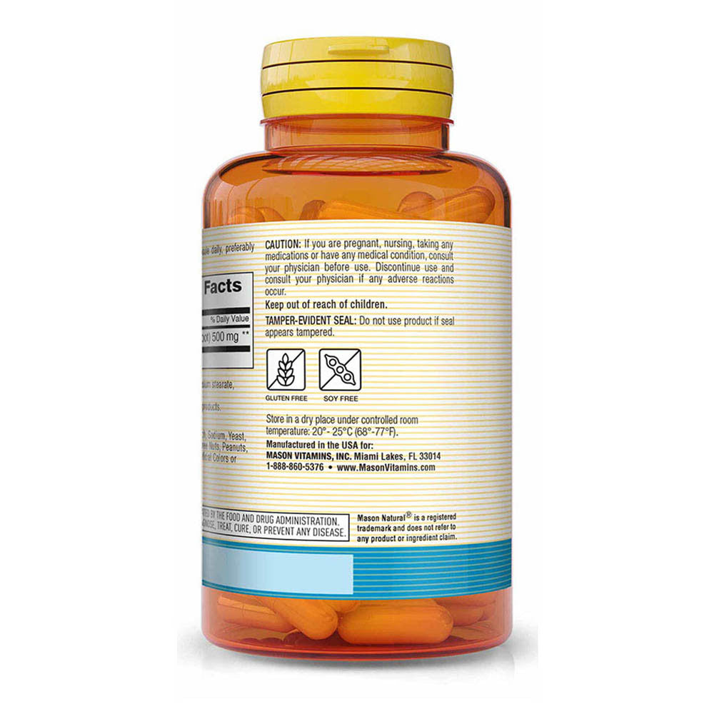 Mason Natural Maca 500 Mg For Sexual Health Capsules - 60 Ea