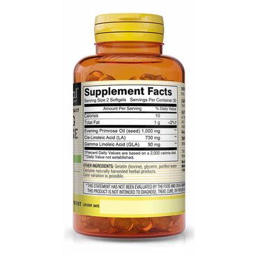 Mason Natural Evening Primrose Oil Woman Health Softgels - 60 Ea