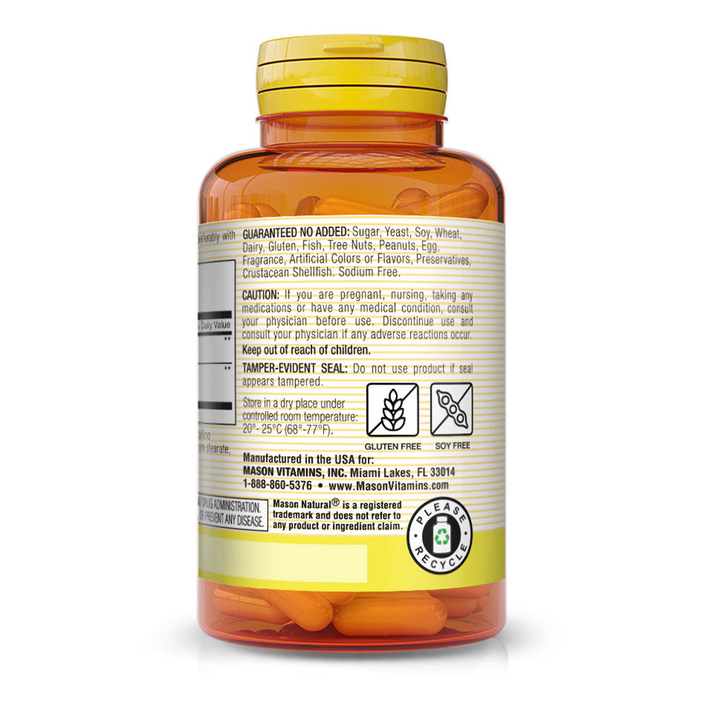 Mason Natural Milk Thistle And Cranberry Capsules, Liver And Kidney Cleanser - 60 Ea