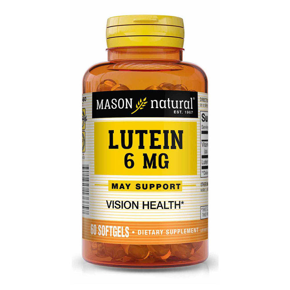 Mason Natural Lutein 6Mg Antioxidant Softgels, Cholesterol Free, 60 Ea