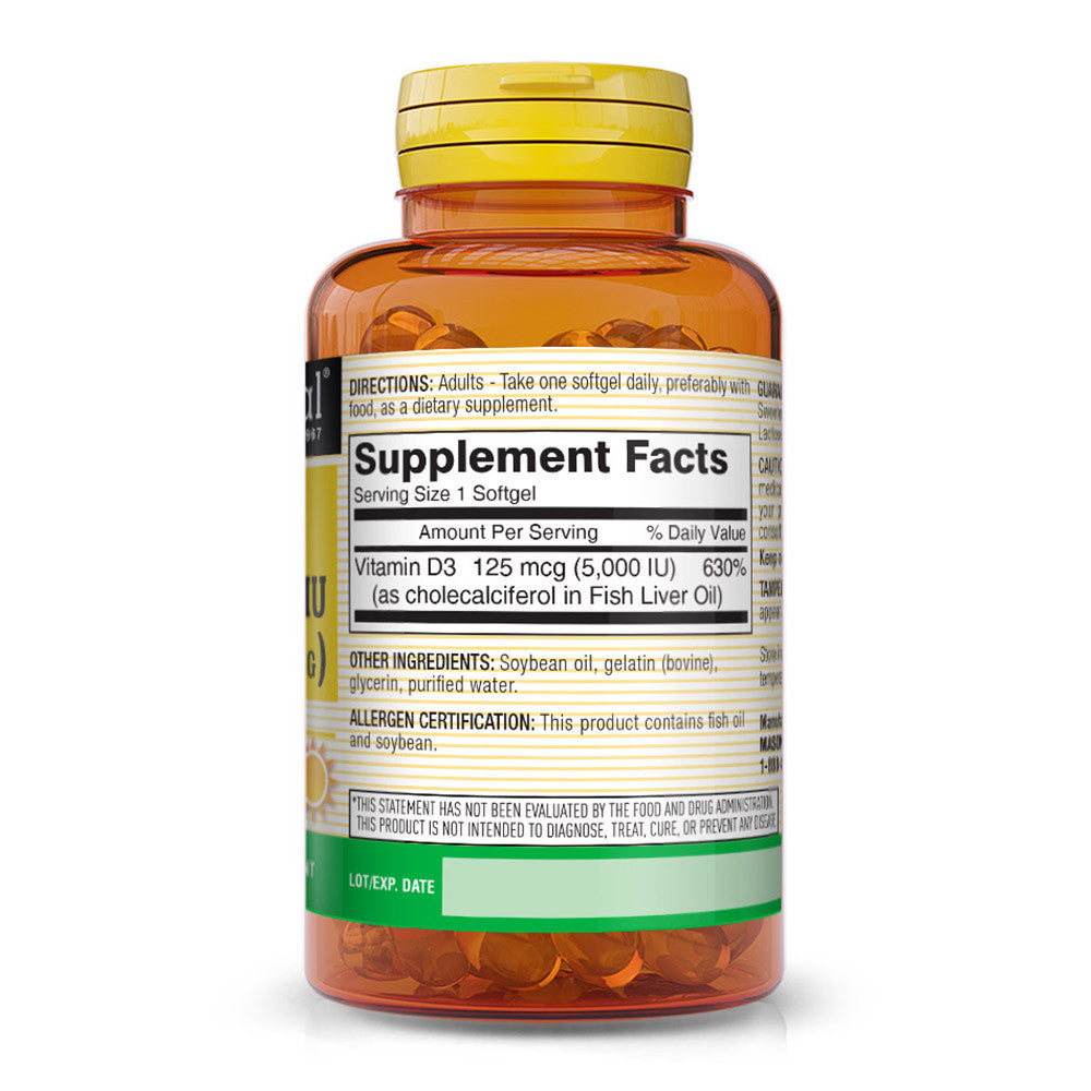 Mason Natural Advanced Vitamin D 5000 Iu Softgels - 50 Ea