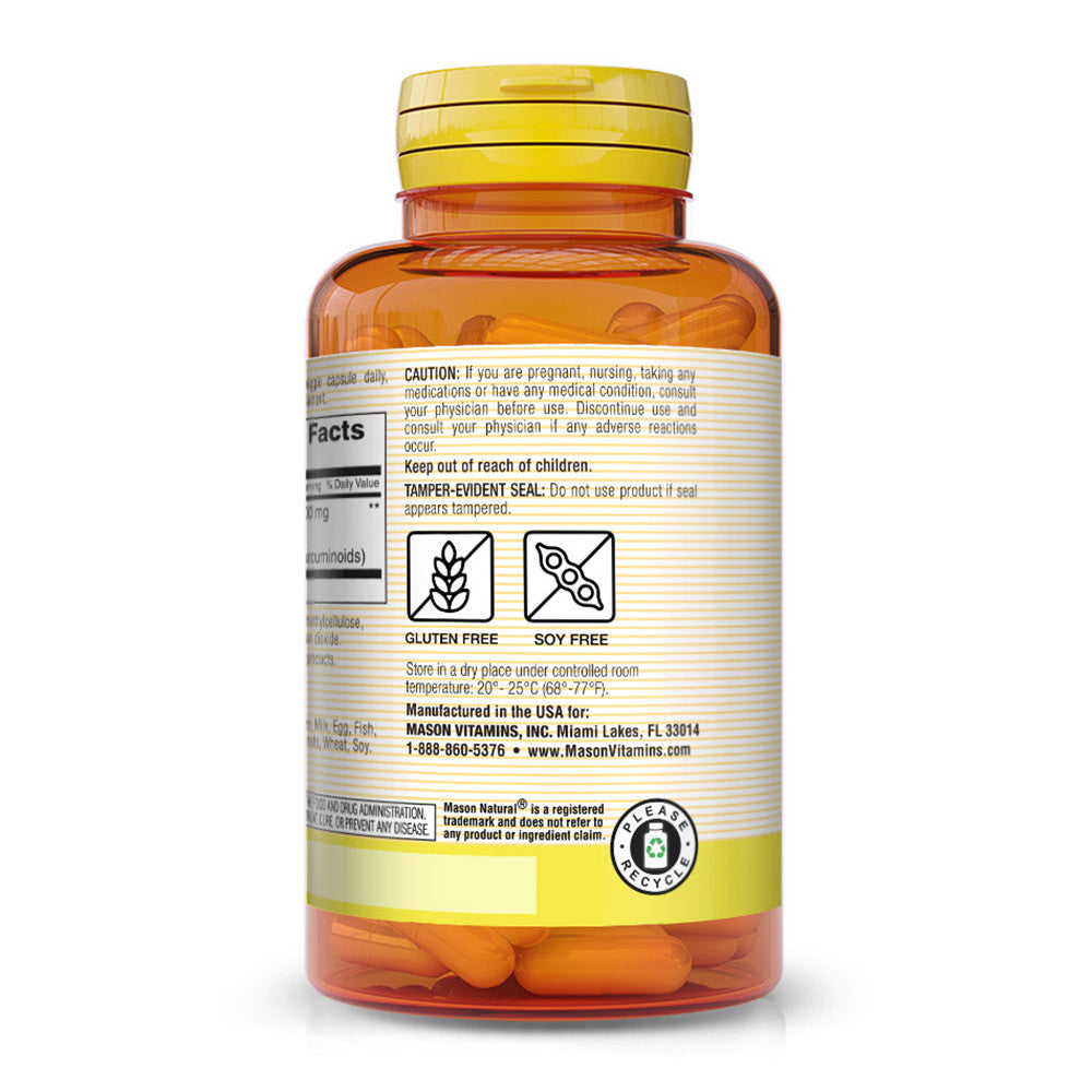 Mason Natural Turmeric Whole Body Health Veggie Capsules - 60 Ea