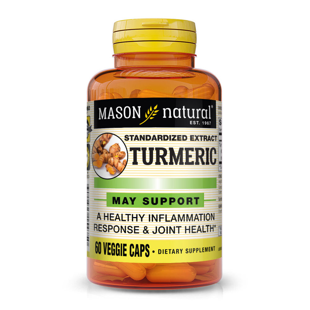 Mason Natural Turmeric Whole Body Health Veggie Capsules - 60 Ea