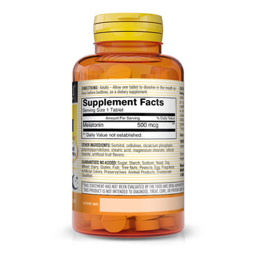 Mason Natural Melatonin 500 Mcg Fruit Flavored Tablets - 60 Ea