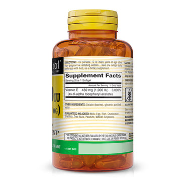 Mason Natural Vitamin E 1000 Iu Softgels - 100 Ea
