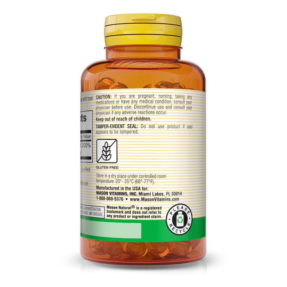 Mason Natural Vitamin E 400Iu Dietary Supplement Softgels, 100 Ea