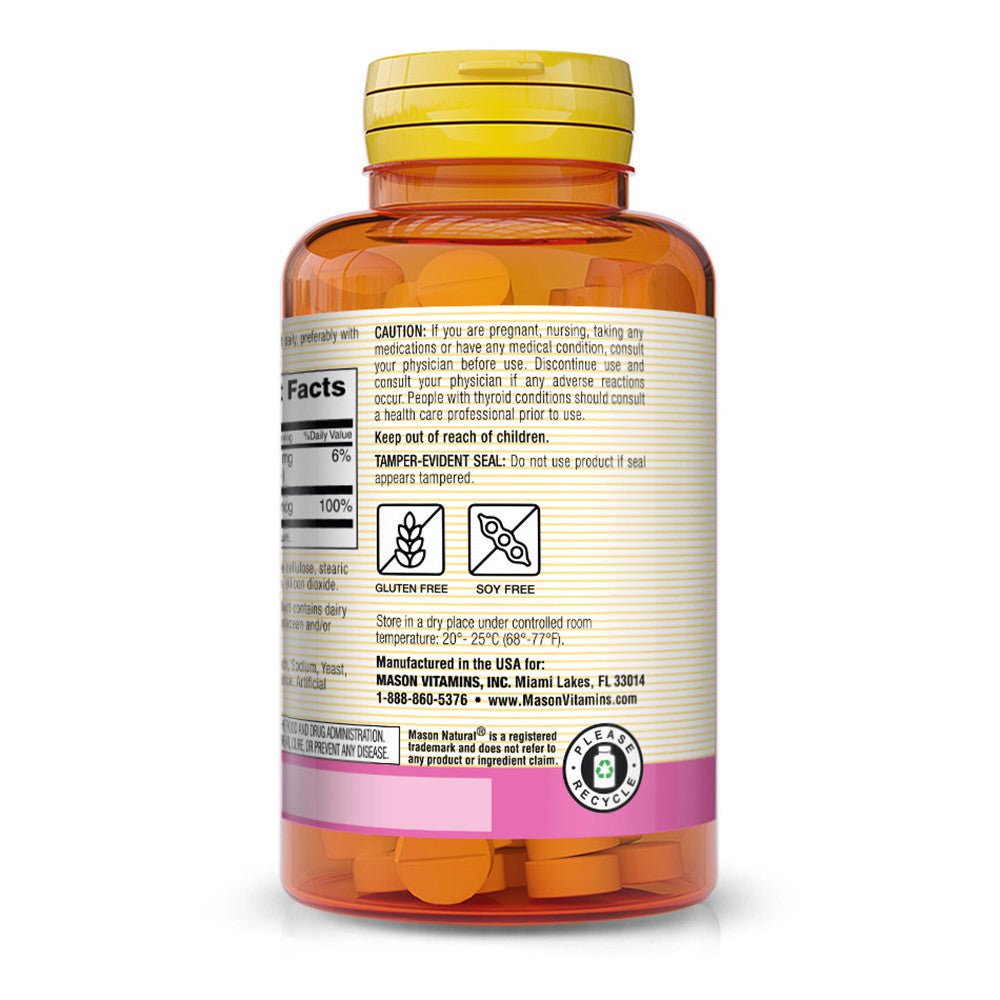 Mason Natural Kelp 150 Mcg Natural Iodine Tablets - 250 Ea