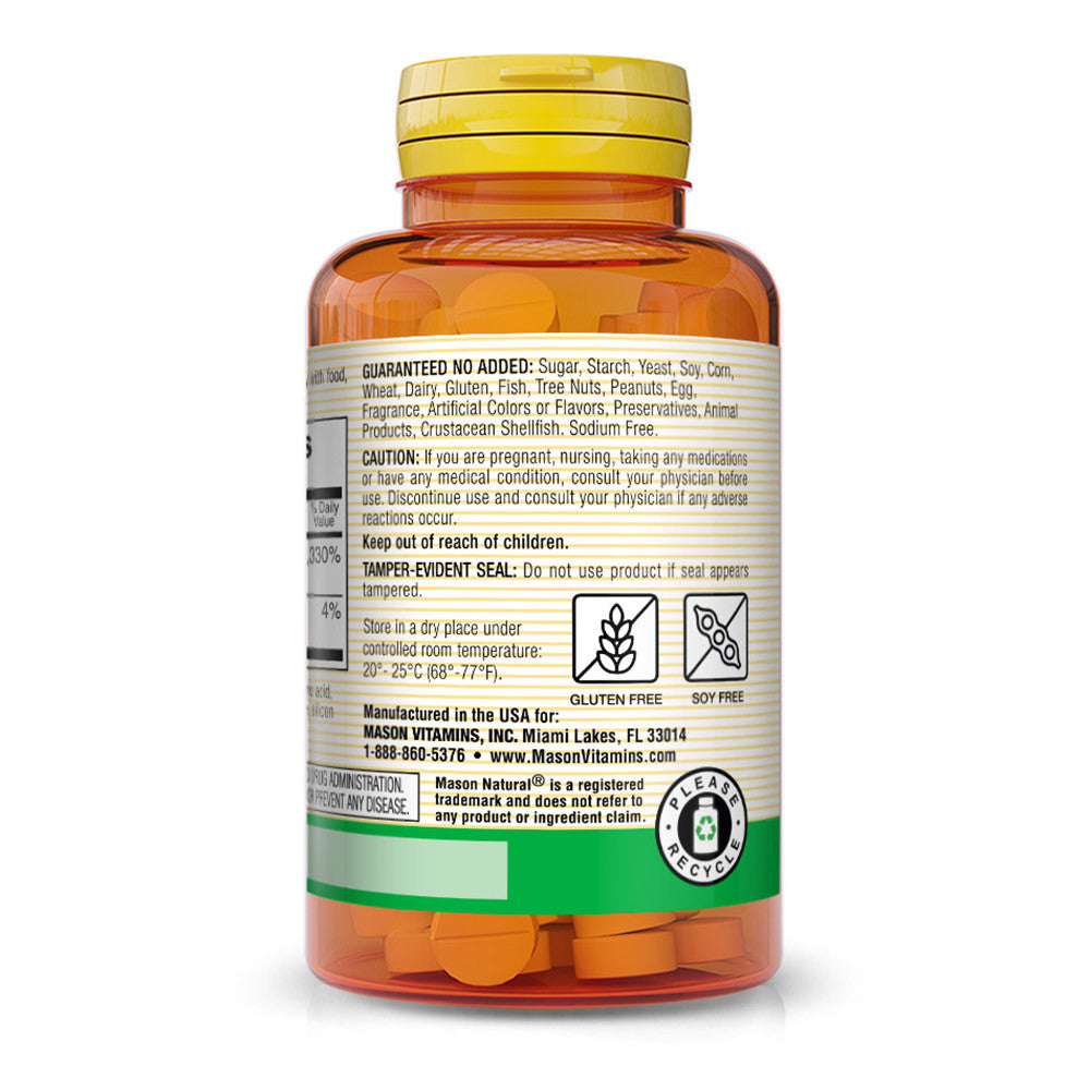Mason Naturals Vitamin B-1 100 MG tablets, 100 Ea