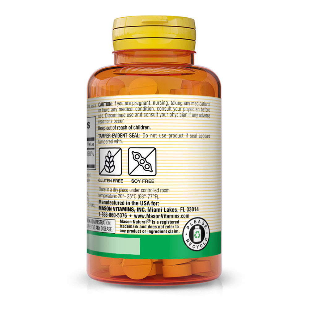 Mason Naturals Vitamin B-2 100 Mg Tablets, 100 Ea