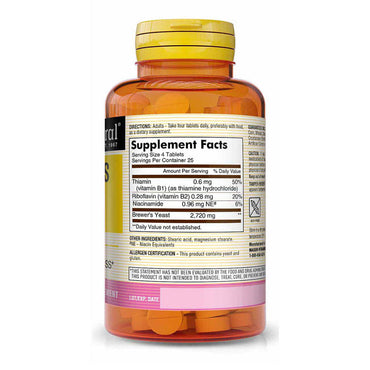 Mason Natural Brewers Yeast 680 Mg Tablets For Energy - 100 Ea